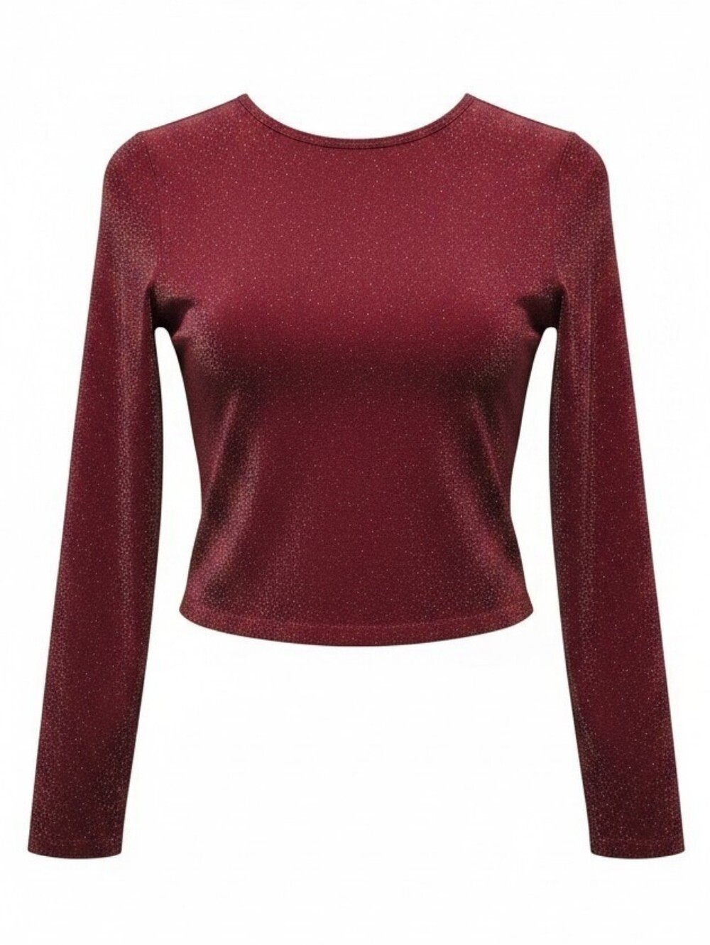 Love Wish Seamless Sparkle Crop Top- Pink - Size L
